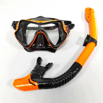 Profesionálne Plávanie Nepremokavé Mäkké Silikónové Okuliare Full DryBreathingTube Jazdy Maska