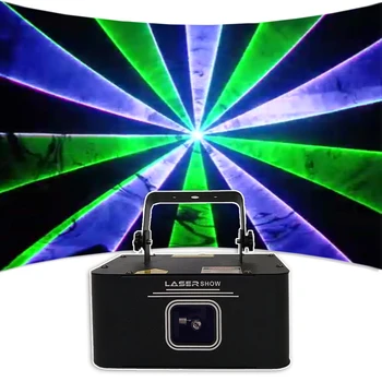 2W RGB DJ, Disco Svetelný Lúč Laserový Projektor DMX512 Strobo Fáze Čierne Účinok Vianoce Klub Party Dovolenku Halloween