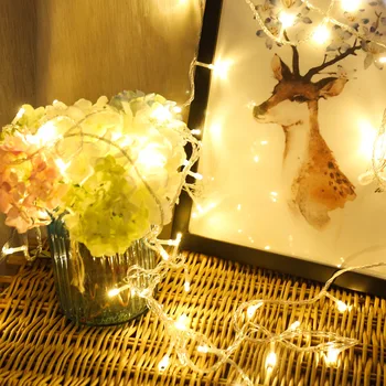 Vianočné blikajúce svetlo, hviezdy, svetlá, dekoratívne osvetlenie, sviatok svetiel, LED svetelné reťazce, USB ľahké reťazce