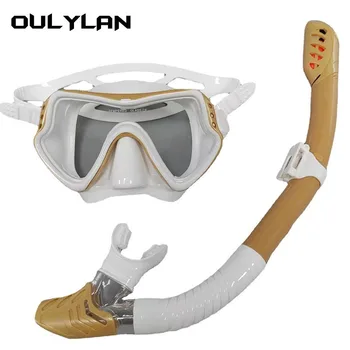 Oulylan Profesionálne Potápanie Masky Šnorchlovanie Nastaviť Dospelých Silikónové Sukne Anti-Fog Okuliare Okuliare Bazén Zariadenia