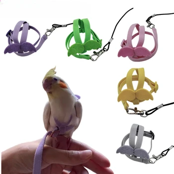 Lietajúci Papagáj Popruh Lano Ultralight Vydania Trakciu Lano Vták Postroj Vodítku Vonkajšie Chôdza Vták Lano Letového Výcviku Vesta