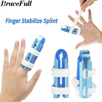 1 Ks Kovové Prst Závlačky Prst Stabilizátor pre Zlomené Prsty Artritída Vyrovnávaním Koleno Imobilizácia