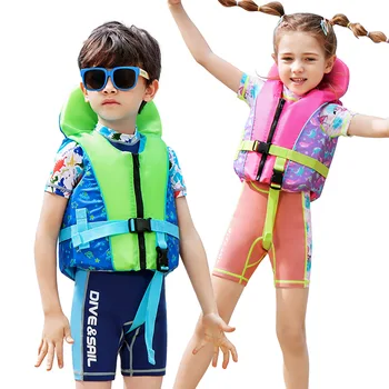 CX76 Detí Plavecký Výcvik Anti Utopením Osobné Nadnášacie Prístroj Vesta Driftovanie, Surfovať Ochranné Vztlak Bunda