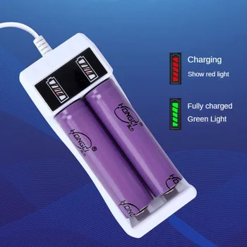 14500 /18650 Batérie Nabíjačka Univerzálny 2 Slot, Li-ion Batérie, USB Nabíjačky Smart led Chargering pre Nabíjateľné Batérie
