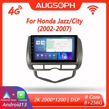 Android 13 autorádia pre Honda JAZZ/mesto 2002-2007,9 palcový Multimediálny Prehrávač s 4G WiFi Carplay & 2Din