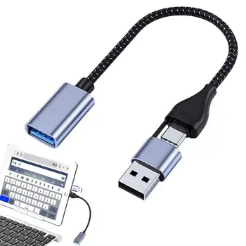 USB C Nabíjací Kábel 2 V-1, USB Typ C Samec Na USB 3.0 Female OTG Kábel 5Gbps Ultra-Vysoko-Rýchlostný Prenos Dát USB Adaptér Pre