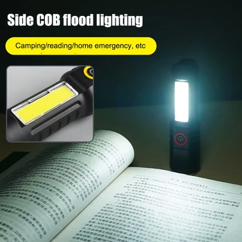 Nepremokavé Zoomovateľnom Baterka Teleskopická Zoom XPE COB LED Camping Baterka Typ-C, USB Nabíjanie Svetlé zábleskové Svetlo pre Vonkajšie