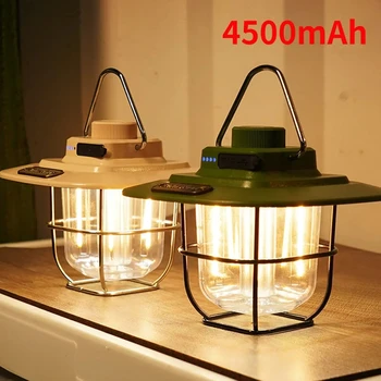 LED Camping Lampa Retro Visí Stan Lampy Prenosné Plynulou Stmievanie Camping Ľahké Nepremokavé Nabíjateľná Núdzové Svetlo Svietidla