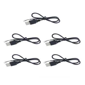 5Pcs USB Na 5Pin 1.0 Mm Pripojiť Kábel pre USB Fotoaparát Modul Rada OV5640 HBV-5640 Dĺžka 50 CM Adaptér USB Kábel