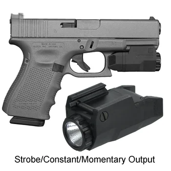 Taktické APL-C Pištole Baterka APL Lovecká Zbraň Scout Svetlo LED Neustále Momentálne Strobo Fit 20 mm Železničnej Airsoft Glock 17 19
