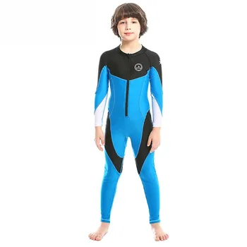 Detské Wetsuits Vonkajšie Ochranu pred Slnkom jednodielne Plavky Pre Chlapcov A Dievčatá Rýchle sušenie Dlhým rukávom Plavky Surfsuit