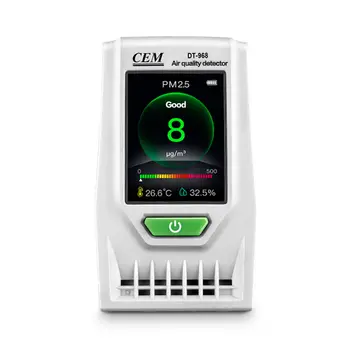 CEM DT-968 Krytý PM2.5 Kvality Ovzdušia Detektor Monitorovania v Reálnom Čase PM2.5/PM10 s Teplota Vzduchu a Vlhkosť
