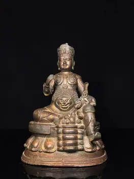 Staré medené Tibetský Majster bohatstvo sochu Budhu, doprava Zdarma