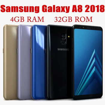 Odomknutý Samsung Galaxy A8 2018 A530F A530FD RAM 4GB ROM 32 GB Octa-Core 5.6