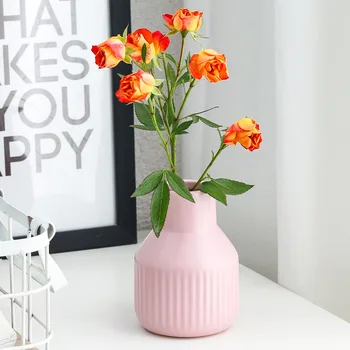 In Nordic Jednoduché Keramické Vázy Tvorivé Suché Kvetinové Vázy Domov Obývacia Izba Tabuľka Spálne Dekorácie