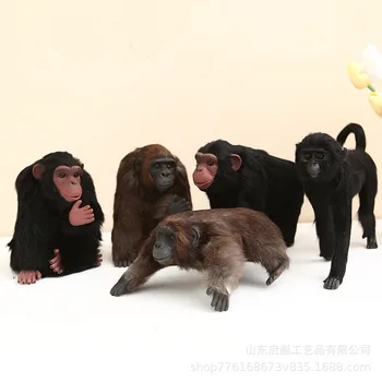 Simulovať Zaujímavé Voľne Žijúcich Zvierat Modely Orangutans Rôzne Polohy Bábika Série Hračiek Kreatívne Darčeky