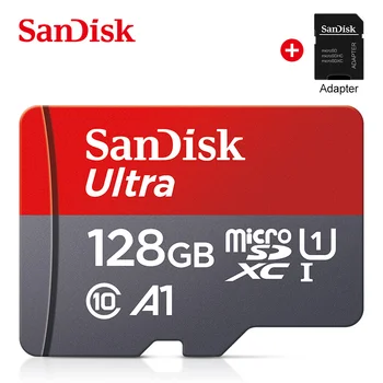 SanDisk 100% Originálne Pamäťová Karta 128 GB 64 GB 32 GB A1 Micro SD TF Kartu Class 10 UHS-1, Flash Karta pre Samrtphone/PC