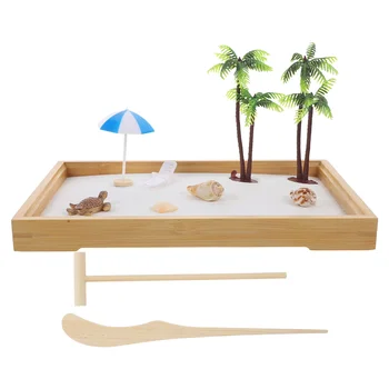 Stôl Príslušenstvo DIY Pieskovisko Tichom Zásobník Letné Beach Ornament Tabuľka Dekoroch Krajiny Figúrky Živice Štýl Miniatúrne Dovolenku
