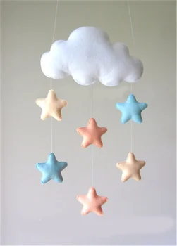 Nordic star cloud DIY závesné dekorácie na stene baby spálňa fotografia príslušenstvo vianočné najlepší darček decor dieťa Mobile vešiak