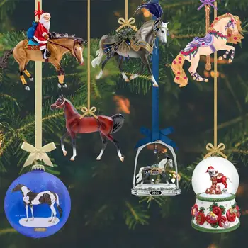 Vianočný Stromček Koňa, Akrylové Ozdoby Vianočné Kôň Prívesok Ozdoby 2D Visí Plavidlá Prívesok Party Dekorácie Dodávky