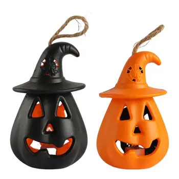 Tekvica Lampáš Halloween Party Dekorácie Domova Horor Rekvizity Retro Malé Ghost Lampa Sviečkach Strašidelný Dom Dekor