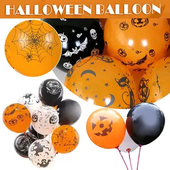 12 Palcový Halloween Balóny Tvorivé Tekvica Spider Balónová Výzdoba Prop Halloween Globos Hračky Strany Nafukovacie Latexový Sup O2I6
