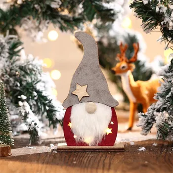 Led Svietiace Vianočné Stolové Dekorácie Vianočné Anonymný Starších Drevené Vianočné Ozdoby, Vianočné Dekorácie Likvidácii