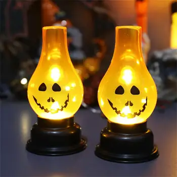Halloween Dekorácie Malé A Prenosné Led Svetlo Oživiť Dovolenku Halloween Osvetlenie Jack-o-lantern Jedinečné Usporiadanie Rekvizity