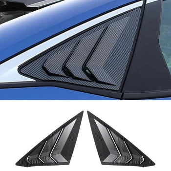 Okenné Žalúzie Bočné Ventilačné Výbava pre Honda Civic 11. Generácie 2021--2023 Zadné Okno Uzávierky Kryt Výbava Lesklá Čierna Príslušenstvo