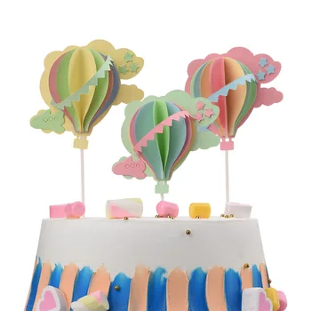 Teplovzdušný Balón Tortu Vňaťou Happy Birthday Cloud Lietadla Mariage Svadobné Dieťa Strany Baby Sprcha DIY Pečenie Cupcake Mulčovače, Dekor