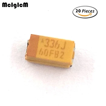 MCIGICM 20pcs A 3216 33uF 6.3 V SMD tantal kondenzátor