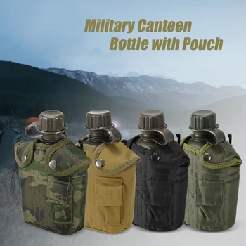 1L Vonkajšie Vojenské Jedálne Fľaša Kempovanie Turistika Backpacking Prežitie Fľaša na Vodu Kanvica s vekom