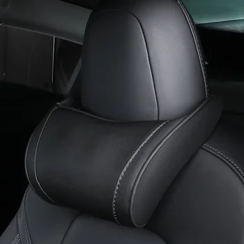 Krčný Vankúš na opierku hlavy Vankúš Automobilového Sedadla pre Tesla Model 3 Y X Y Auto Seat Hlavu Podporu Obliečky na Vankúš Auto Seat Príslušenstvo