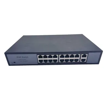 16 portový POE Switch 100/1000Mbps Siete Ethernet Smart Switch Zabudovaný zdroj Napájania VLAN Izolácie