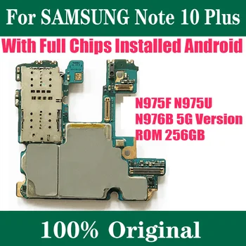 256G Odomknutý Samsung Galaxy Note 10 N970F N970FD N970U N975F N975U N975FD N976B Logic Board Doska