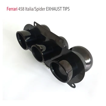 Auto Príslušenstvo Šál Výfukových Tipy Pre Ferrari 458 Italia Spider Čierny Chvost Rúry