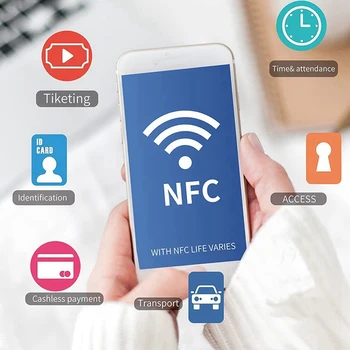 Štítky NFC NFC Nálepky NFC Tag Nálepky Prepisovateľné N-Tag 215 Nálepky,504 Bajtov Pamäti,Čierna NFC Tagy