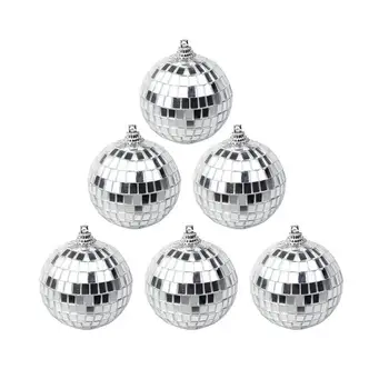 Mini Disco Ball Ornament 6 Ks 2.4 Palcov Malé Disco Ball Dekor Kúzlo Auto Dekor Príslušenstvo Auto Bling Dekorácie Pre Ženy