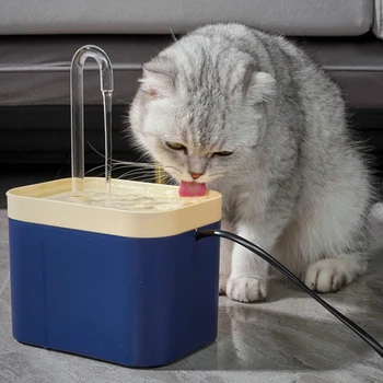 Elektrické Fontána Napájačiek Pet Mačka Auto Mačka Napájačiek Vodný Filter Vypnúť Automatické Filtring Vody Recirculate Pre Dávkovač