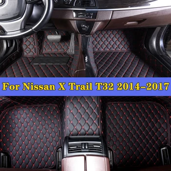 Auto Nohy Podložky Nissan X Trail T32 2014-2017 Auto Príslušenstvo, Ochranná Podložka Vlastné Auto Podlahové Rohože Automobilový Koberec Kryt