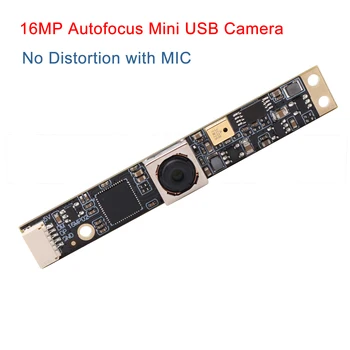 ELP Mini 16 MP automatickým zaostrovaním USB Modul Kamery HD UVC IMX298 USB2.0 AF Dlhé Pásy Audio Webová Kamera Bez Skreslenia Objektívu