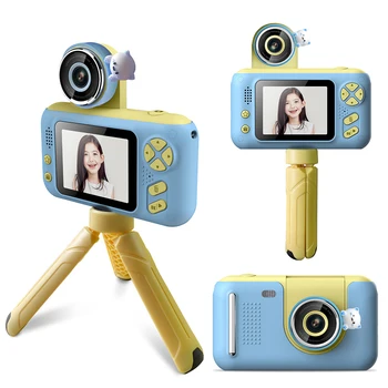 2,4-Palcový Farebný Displej Deti detský Dieťa Kamera 1080p Deti Videokamera 180 Stupňov Rotácie Digitálny Fotoaparát Darček k Narodeninám