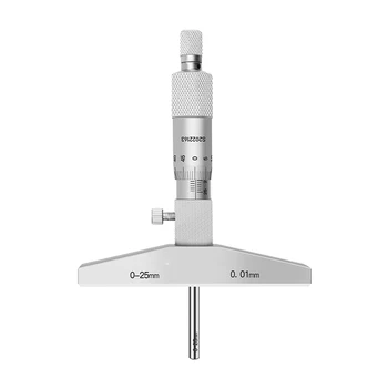 Vysoká Presnosť Senzora Hĺbka Mikrometer Vernier Hĺbka Obrysu 0-25mm0.01 Skrutku Mikrometer