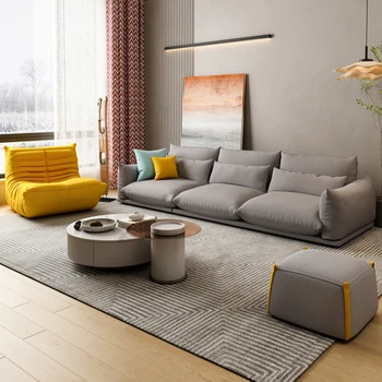 Nordic textílie gauč minimalistický moderná obývacia izba dizajnér dole bavlny, konope cat scratch technológie textílie