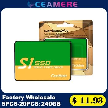 CeaMere S1 10PCS Veľkoobchod SSD 120/128GB ssd 240GB 2.5'ssd 256 GB 512GB960GB Vstavaný Pevný Disk pracovnej Plochy Notebooku