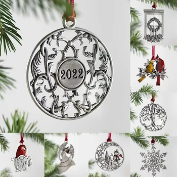 2023 Nové Vianočné Dekorácie Pevné Cín Vianočný Strom Ornament Vianočné Závesné Ozdoby pre Domáce Reštaurácie Dekorácie Navidad
