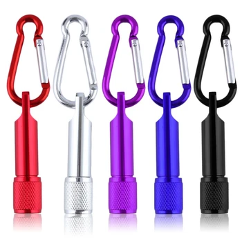 Hliníkové keychain+vonkajšie farba ultra svetlé mini prenosné LED camping baterka keychain LED light self-defense baterka