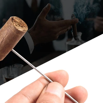 Dva-v-jednom z Nehrdzavejúcej Ocele Fajčenie Rúry Cleaning Tool Cigaru, Dierovanie Vetranie Ihly Cigariet Príslušenstvo